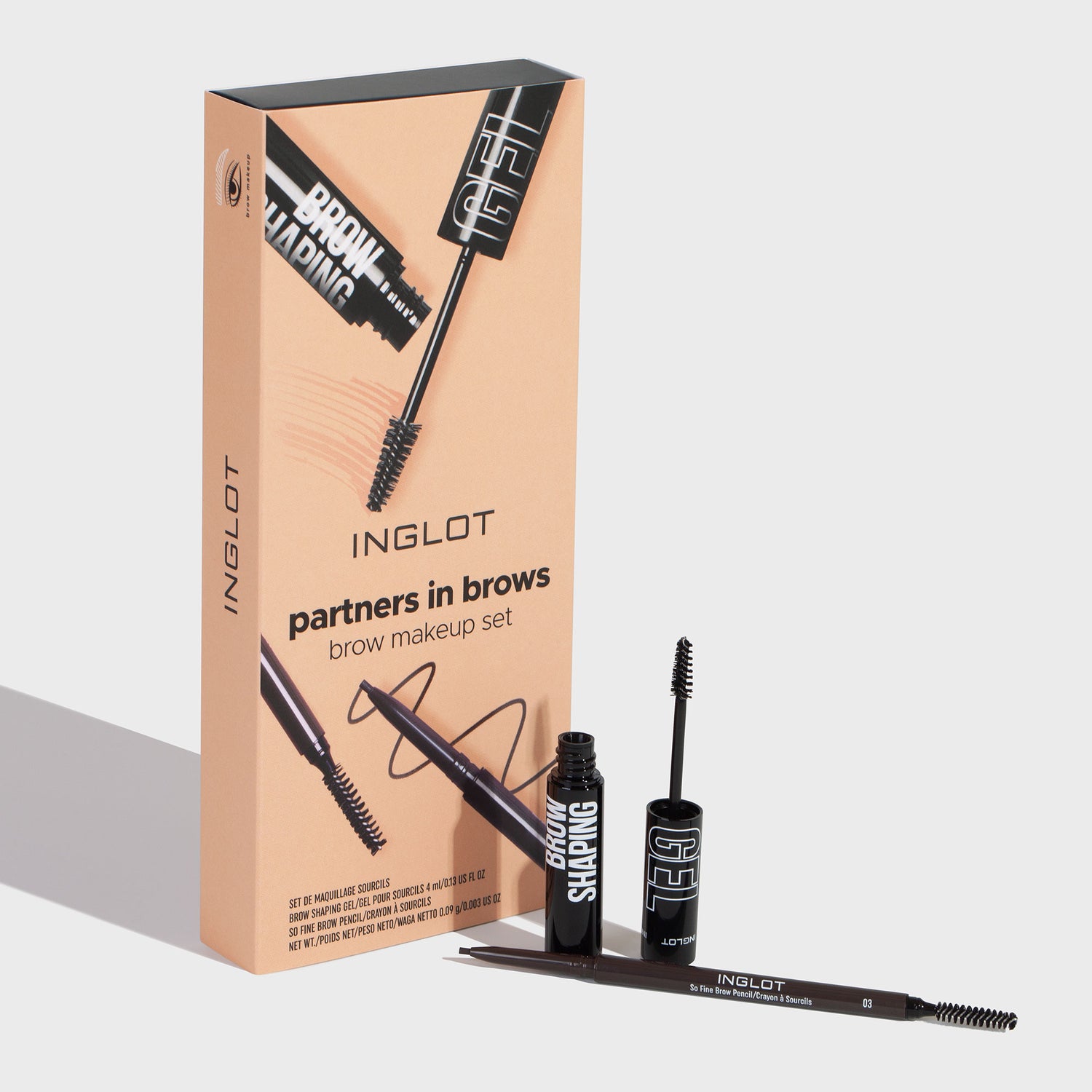 Partners in Brows - Wenkbrauw make-up set - INGLOT Cosmetics