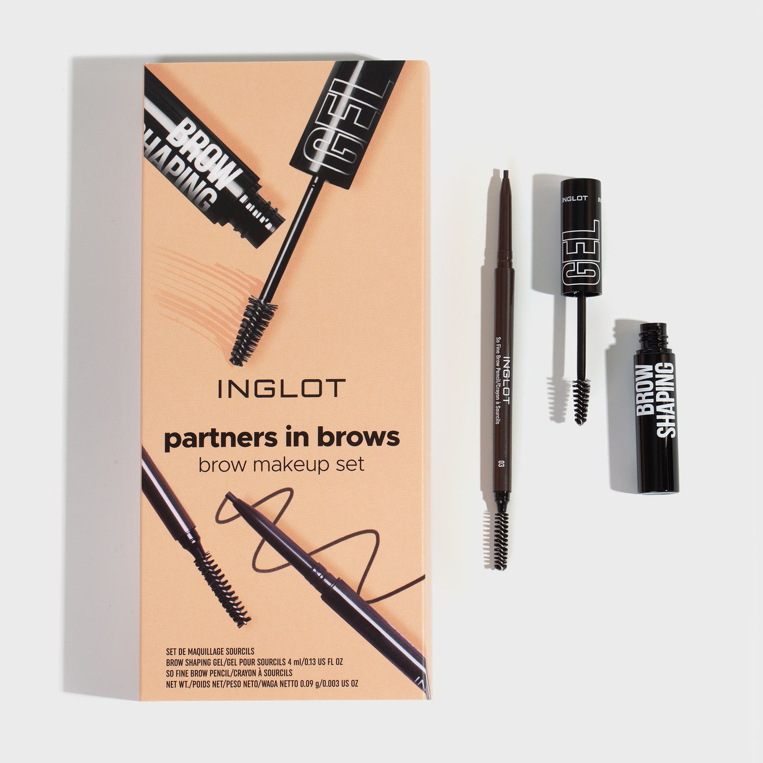 Partners in Brows - Wenkbrauw make-up set - INGLOT Cosmetics