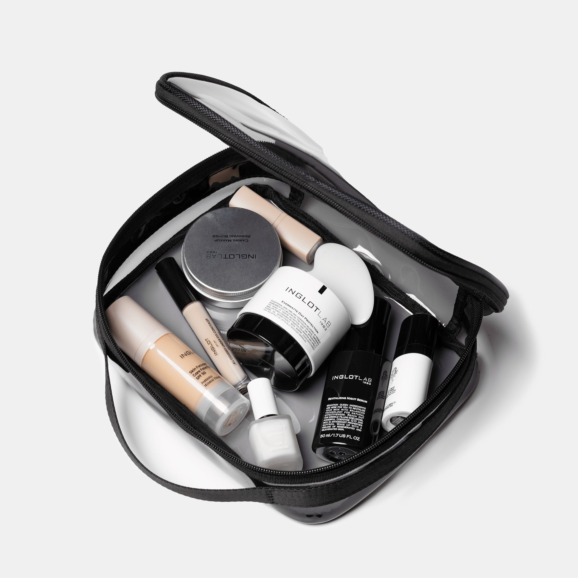 Transparante make-up tas - large