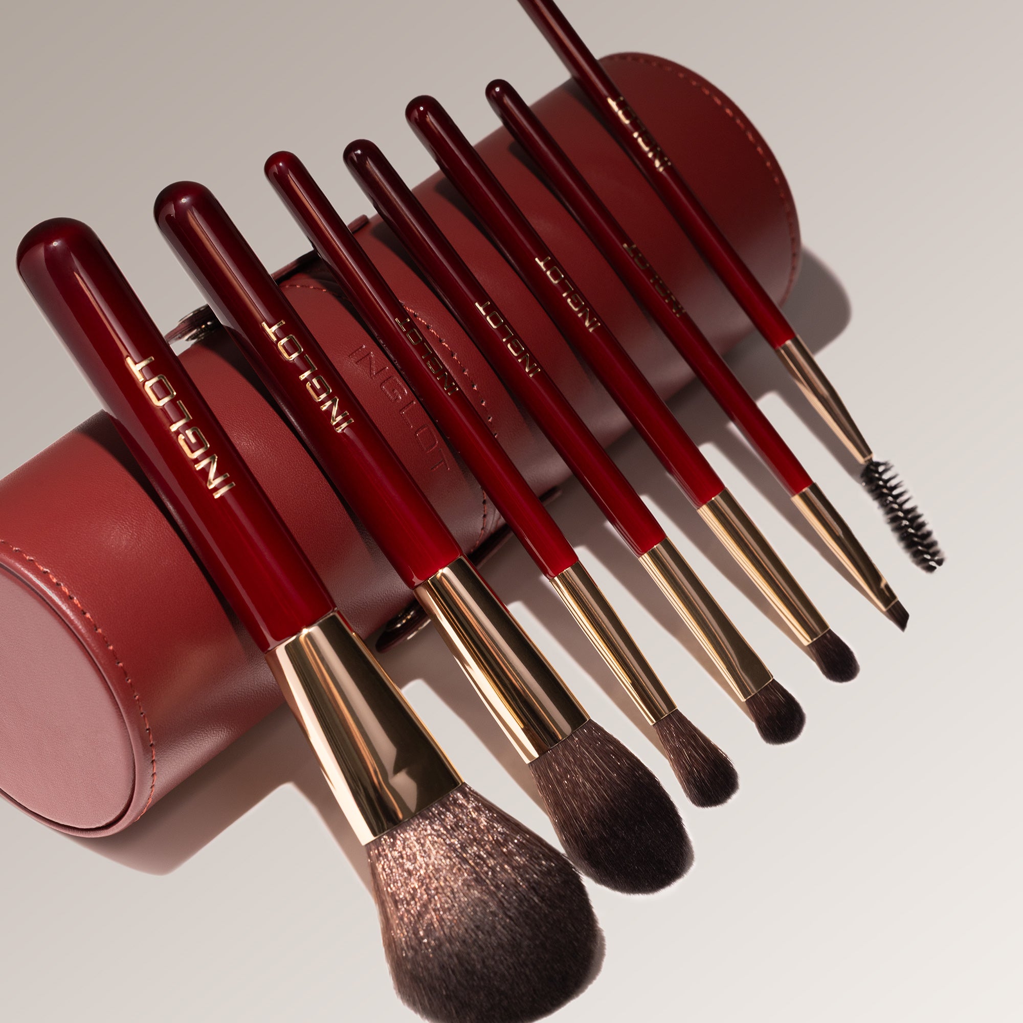 Make-up Brush Set Burgundy