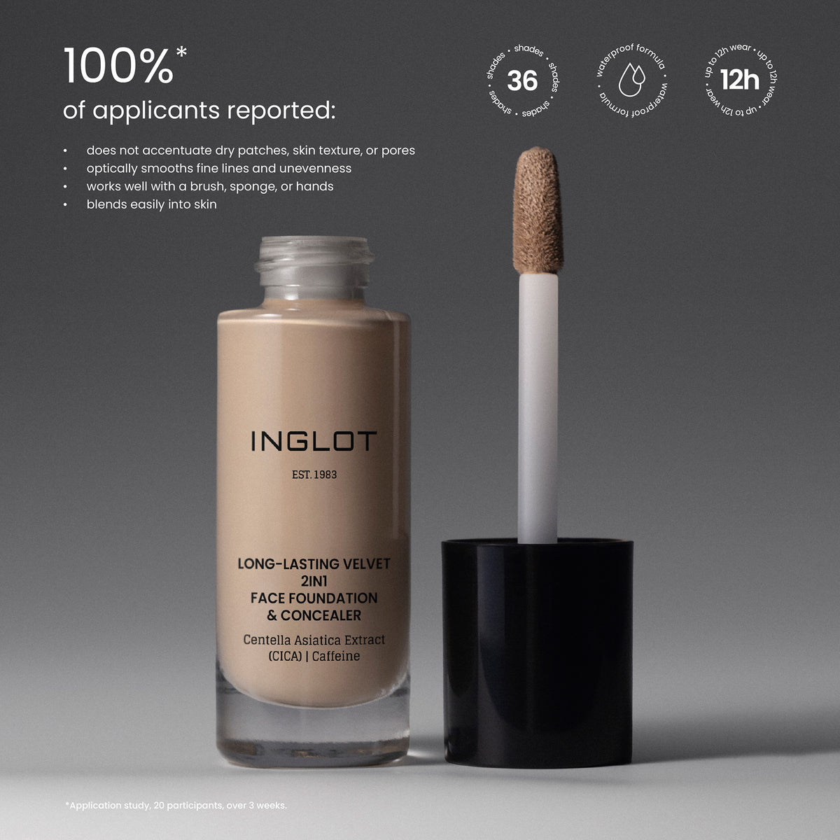 Long-Lasting Velvet 2in1 Foundation & Concealer