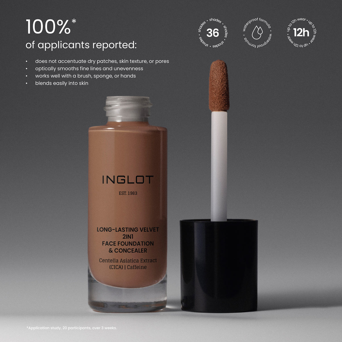 Long-Lasting Velvet 2in1 Foundation & Concealer