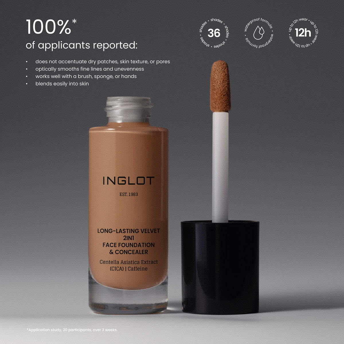 Long-Lasting Velvet 2in1 Foundation & Concealer