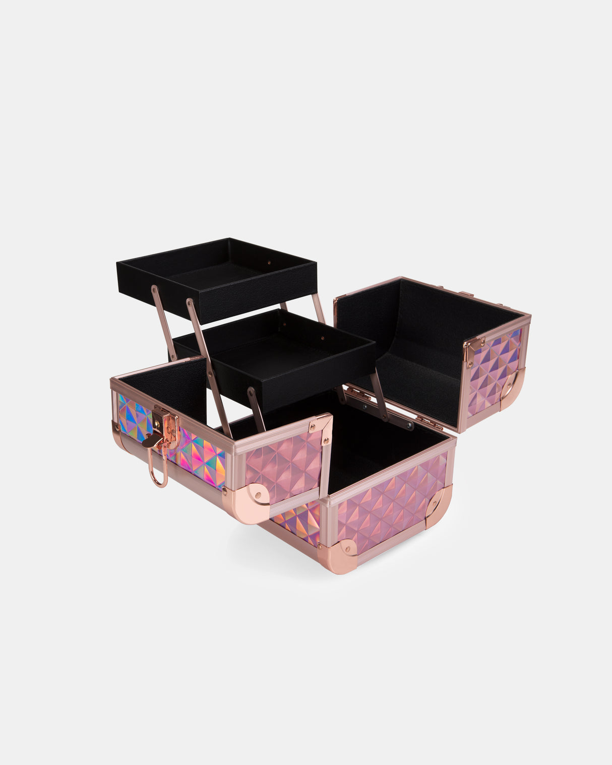 Make-up Koffer Mini Holographic Rose Gold