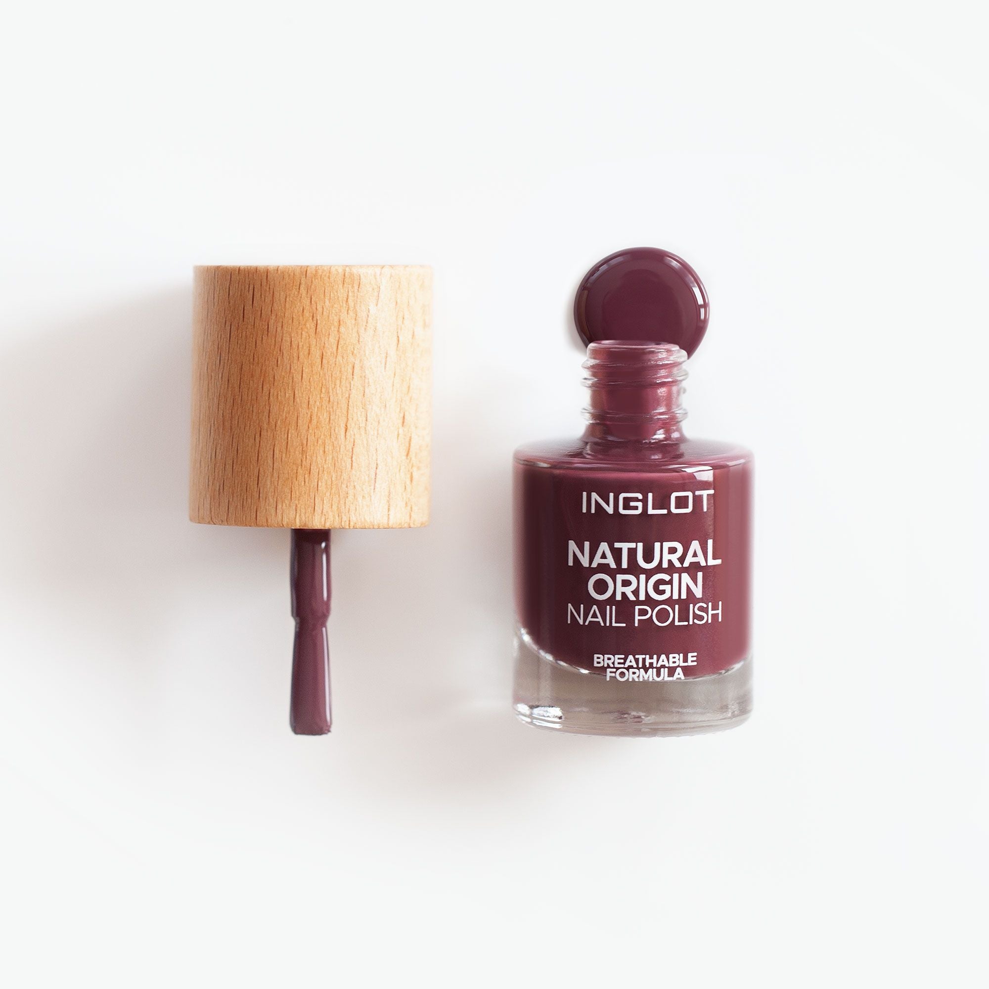 Natural Origin Nail Polish - 008 Power Plum - Inglot Cosmetics