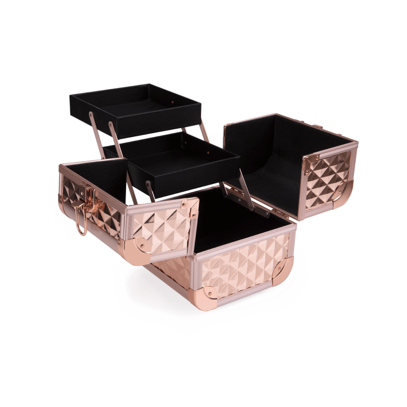 Makeup Case Diamond Mini Rose Gold - Inglot Cosmetics