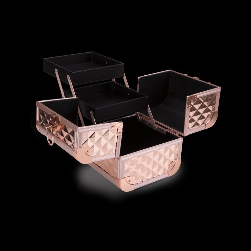 Makeup Case Diamond Mini Rose Gold - Inglot Cosmetics