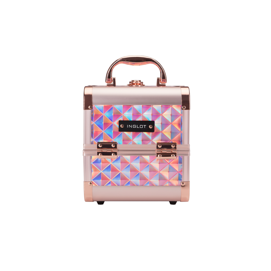 Make-up Koffer Mini Holographic Rose Gold