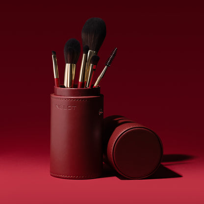 Make-up Brush Set Burgundy