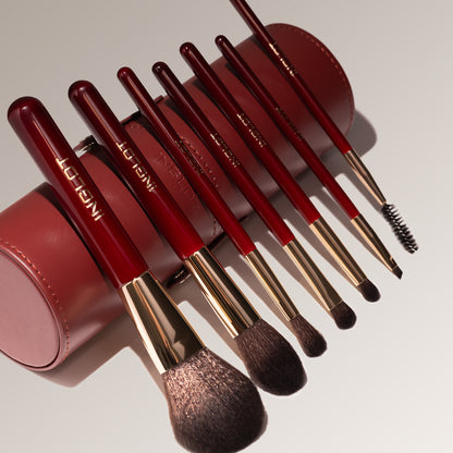 Make-up Brush Set Burgundy