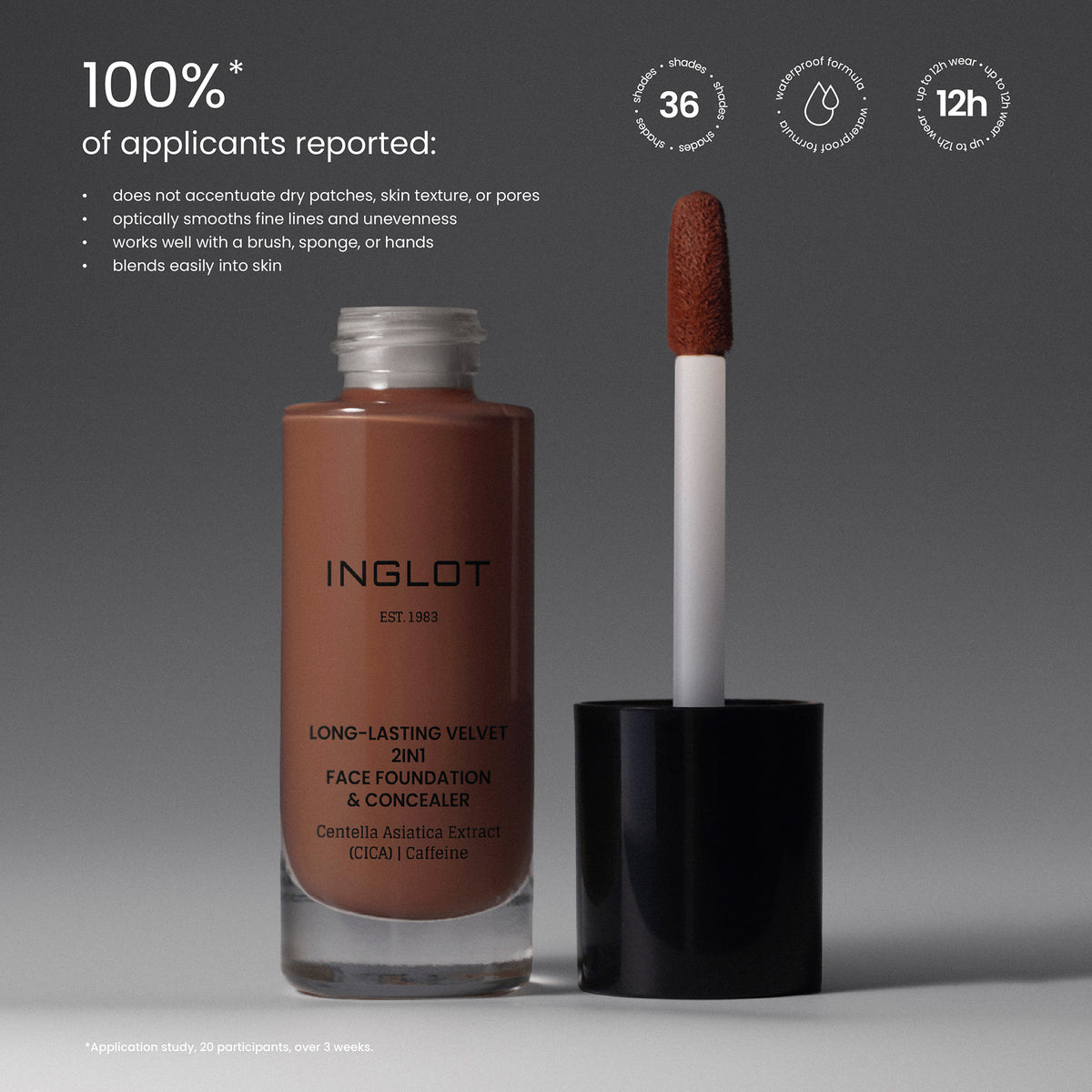 Long-Lasting Velvet 2in1 Foundation & Concealer