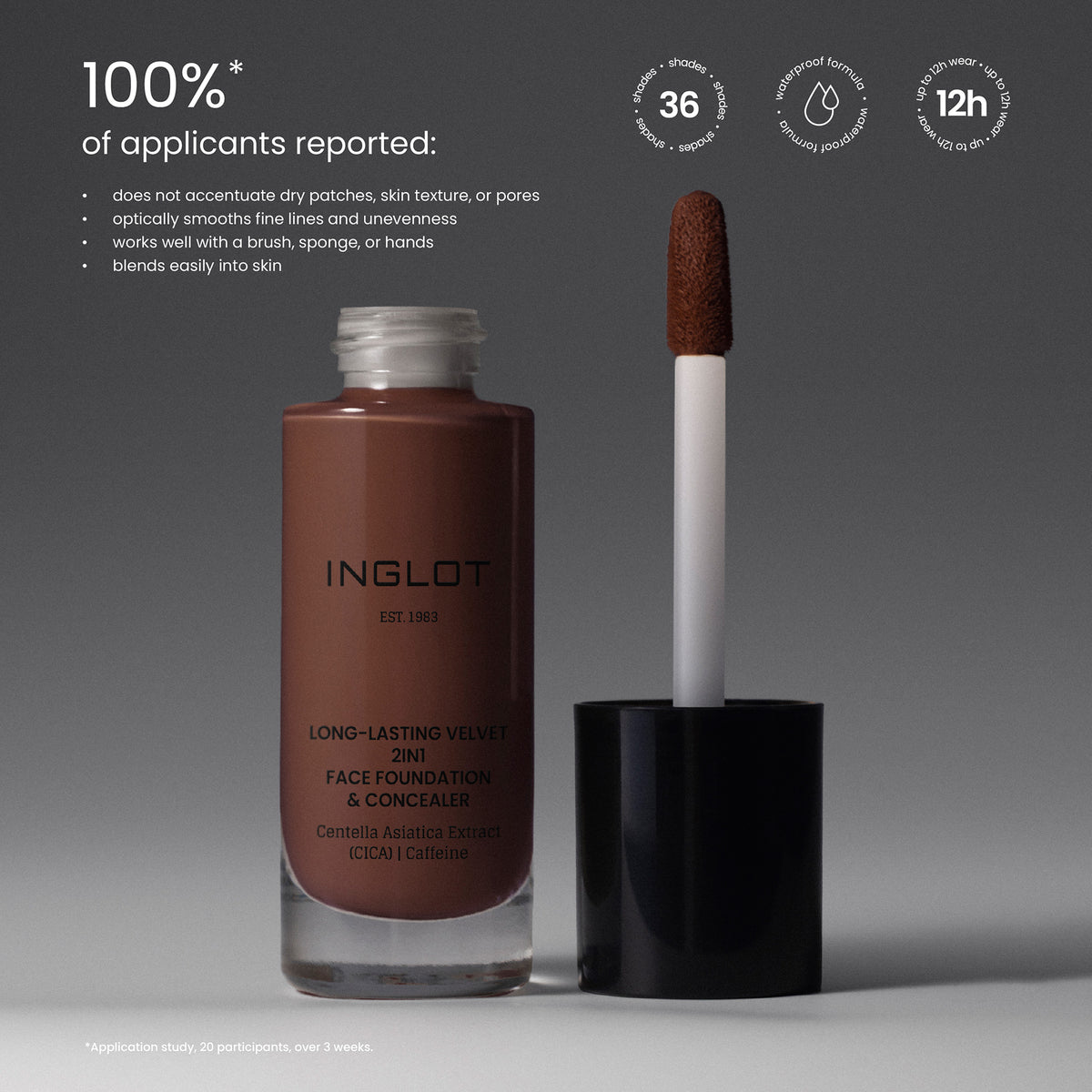 Long-Lasting Velvet 2in1 Foundation & Concealer
