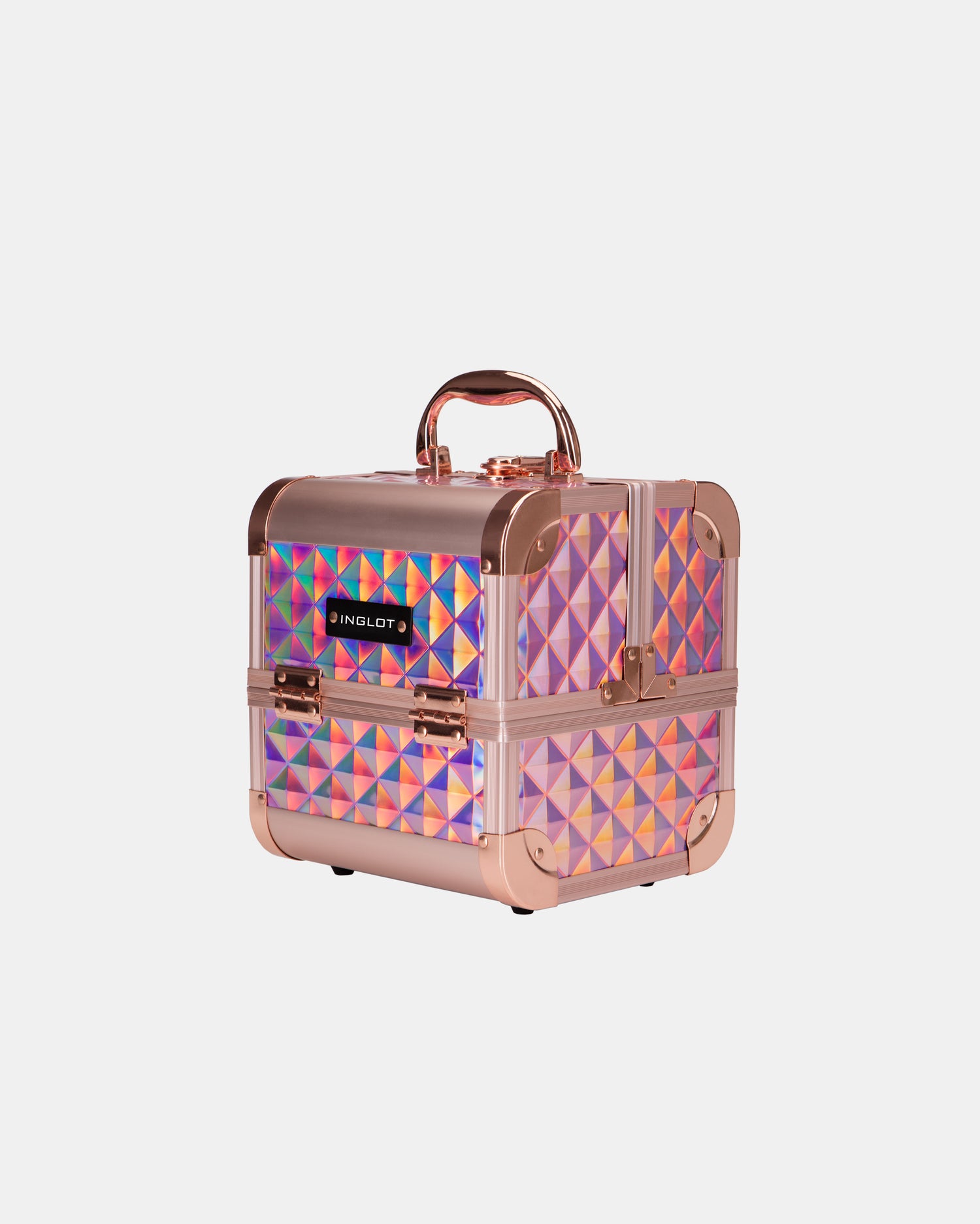 Make-up Koffer Mini Holographic Rose Gold