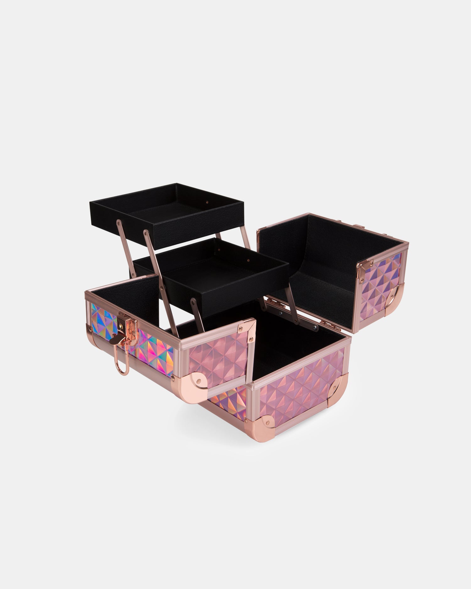 Make-up Koffer Mini Holographic Rose Gold