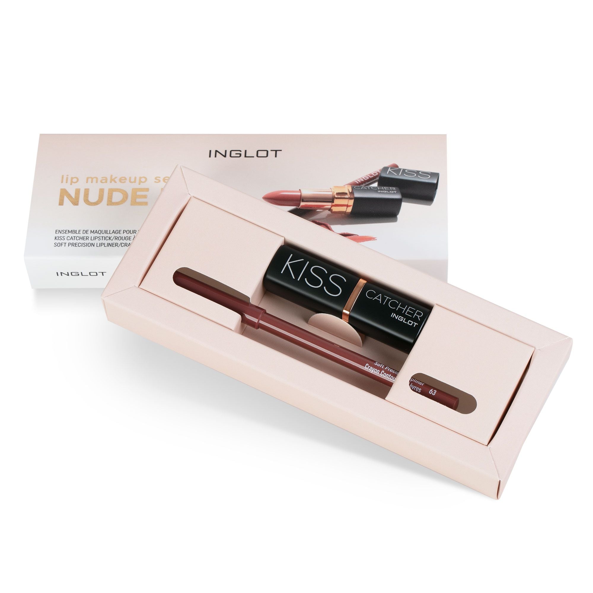 Lip Makeup set Nude Kiss - Inglot Cosmetics