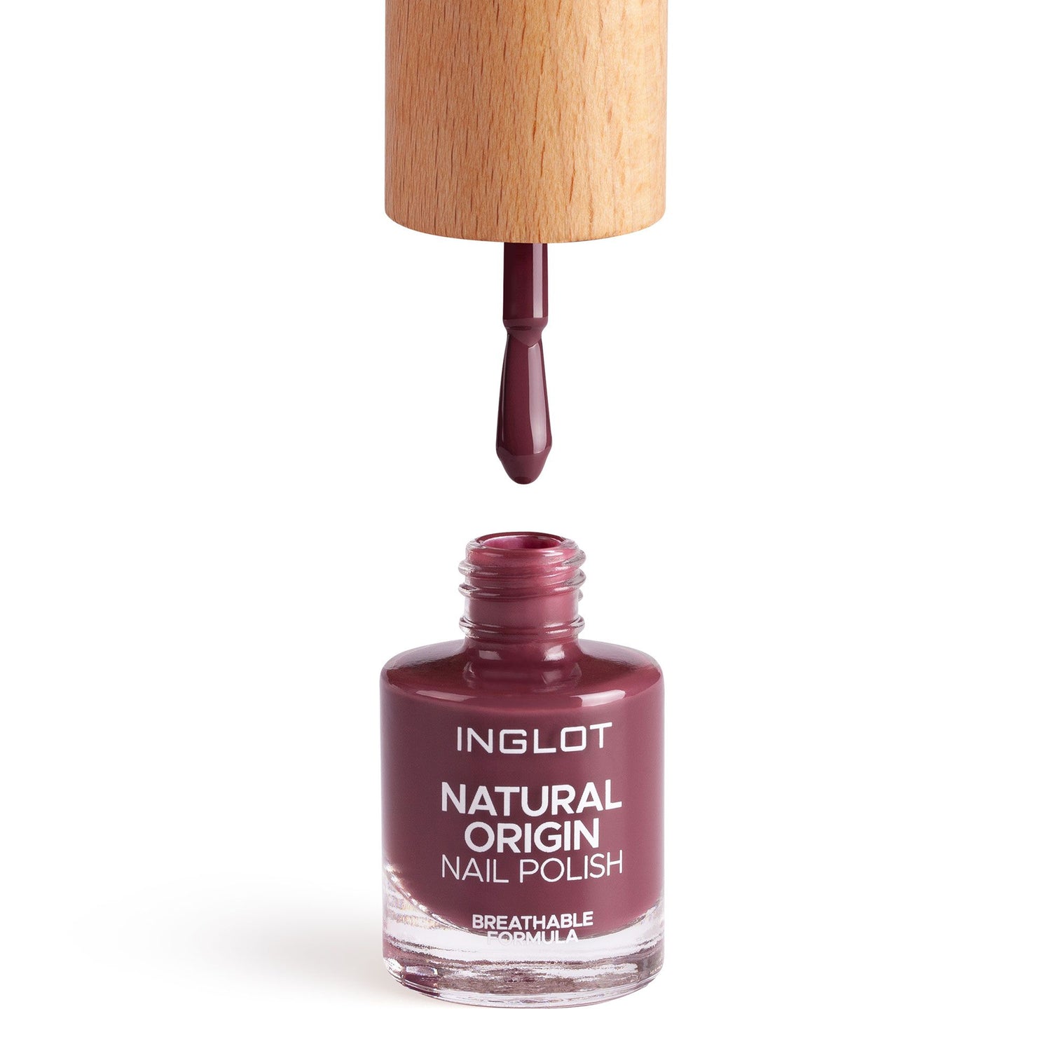 Natural Origin Nail Polish - 008 Power Plum - Inglot Cosmetics